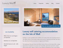Tablet Screenshot of luxuryselfcateringmull.co.uk